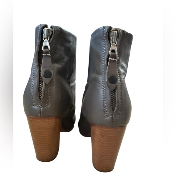Excellent condition gray leather rag & bone newbury boot size 36.5 euro 6.5 us - Picture 8 of 11